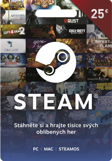 Steam - Naplnění peněženky 25 EUR (DIGITAL)