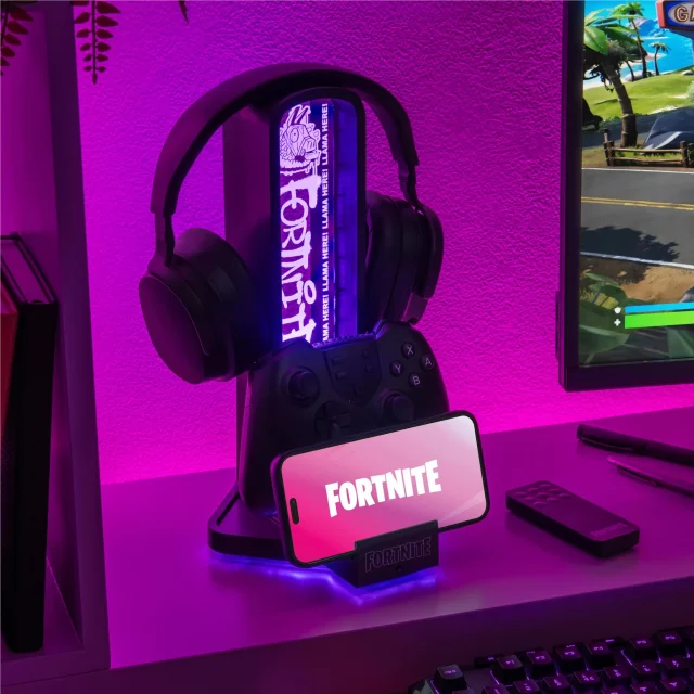 Stojánek na sluchátka - Fortnite (lampička)