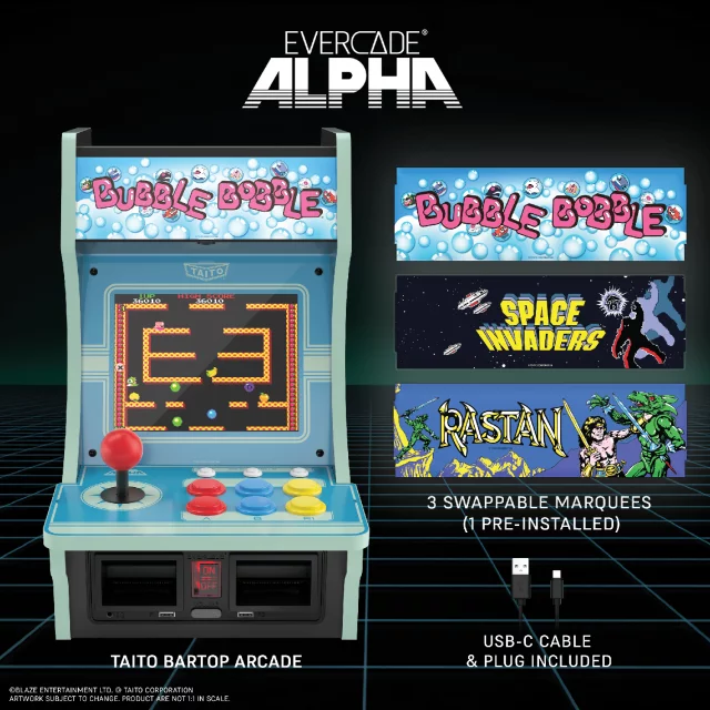 Stolní retro arkádový automat Evercade Alpha Taito Bartop Arcade