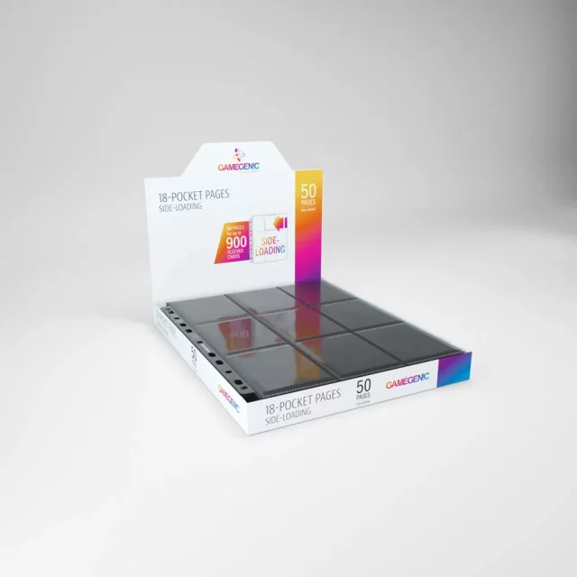 Stránka do alba Gamegenic - Side Loaded 18-Pocket Pages Black (50 ks)