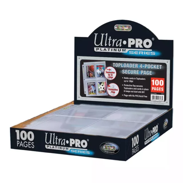 UUP - Platinum 9-Pocket Pages (11 Hole) Display (100 Pages)