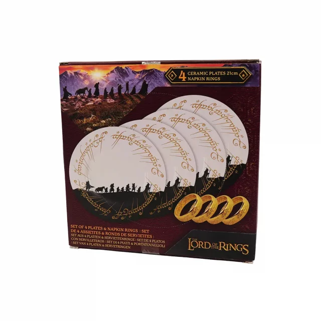 Talíře Lord of the Ring - One Ring (sada 4 kusů)