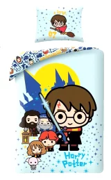Výhodný set Harry Potter - dětské povlečení Chibi + deka Chibi