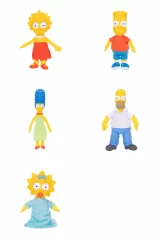 Výhodný set The Simpsons - Plyšák Homer + Marge + Bart + Lisa + Maggie