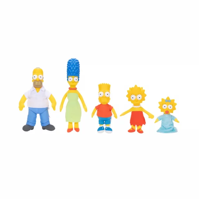 Výhodný set The Simpsons - Plyšák Homer + Marge + Bart + Lisa + Maggie