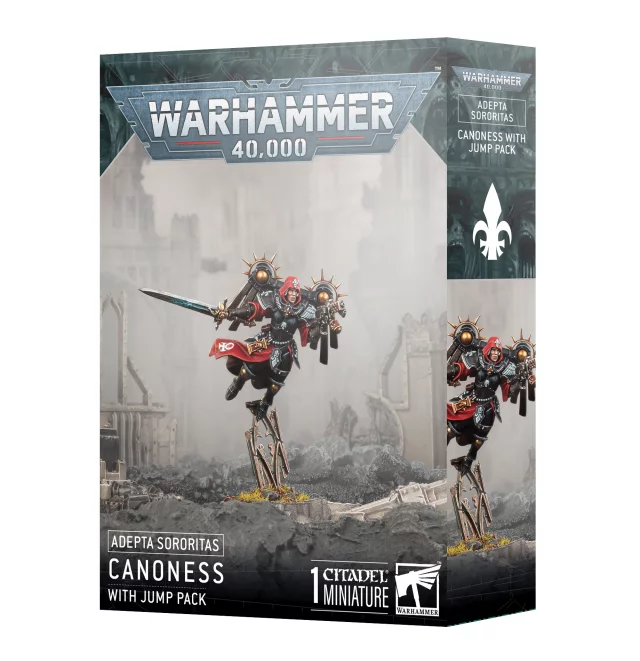 W40k: Adepta Sororitas - Canoness With Jump Pack (1 figurka)