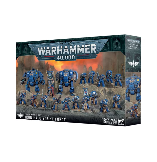 W40k: Battleforce: Space Marines - Iron Halo Strike Force (18 figurek)