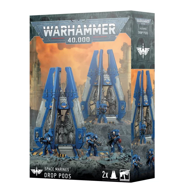 W40k: Space Marines - Drop Pods (2 figurky)
