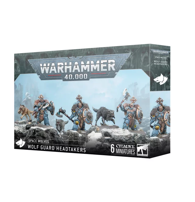 W40k: Space Wolves - Wolf Guard Headtakers (6 figurek)