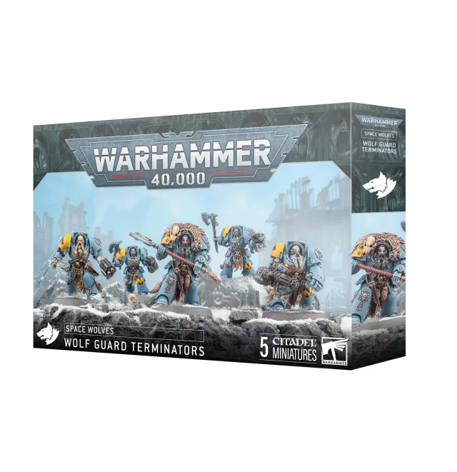 W40k: Space Wolves - Wolf Guard Terminators (5 figurek)