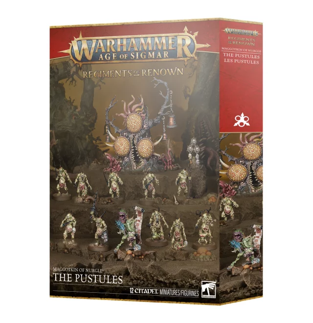 W-AOS: Maggotkin of Nurgle - The Pustules (12 figurek)