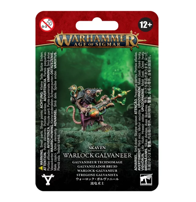 W-AOS: Skaven - Warlock Galvaneer (1 figurka)