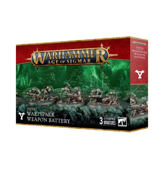 W-AOS: Skaven - Warpspark Weapon Battery (3 figurky)