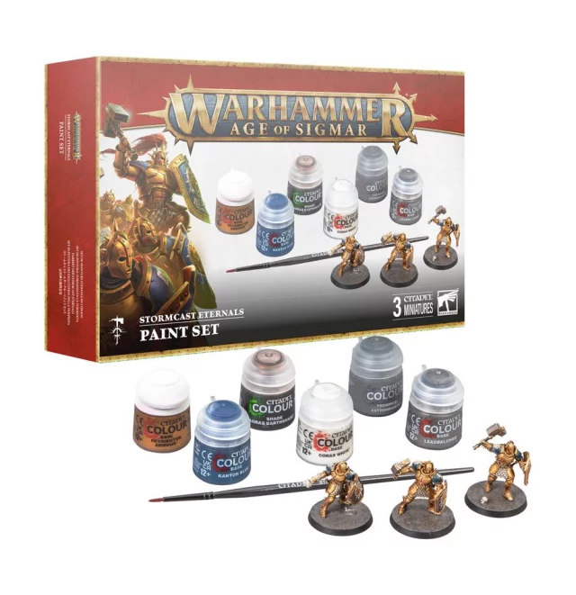 W-AOS - Stormcast Eternals Paint Set (3 figurky)