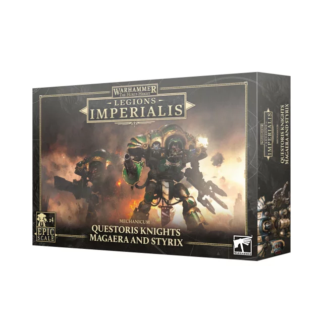 Warhammer: Horus Heresy - Legions Imperialis - Questoris Knights Magaera and Styrix (4 figurky)