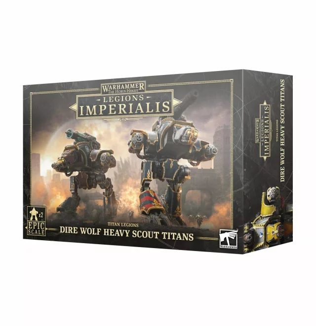 Warhammer: Horus Heresy - Legions Imperialis - Titan Legions Dire Wolf Heavy Scout Titans (2 figurky)