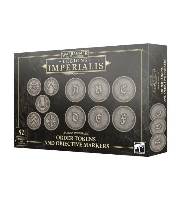 Warhammer: The Horus Heresy - Legions Imperialis: Order Tokens and Objective Markers (92ks)