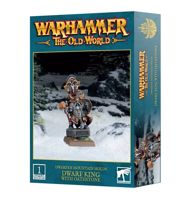 Warhammer The Old World - Dwarfen Mountain Holds - Dwarf King with Oathstone (1 figurka)