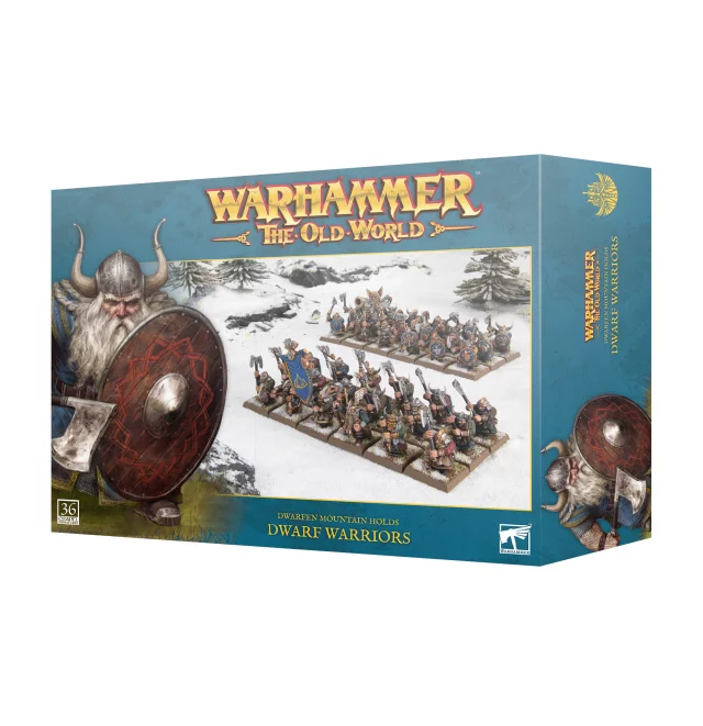 Warhammer The Old World - Dwarfen Mountain Holds - Dwarf Warriors (36 figurek)