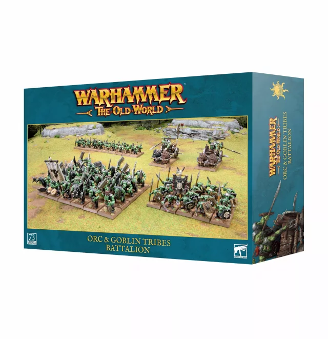 Warhammer The Old World - Orc & Goblin Tribes - Battalion (73 figurek)