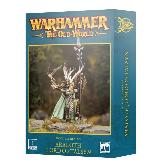 Warhammer The Old World - Wood Elf Realms - Araloth Lord of Talsyn (1 figurka)