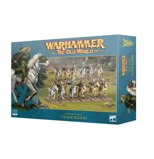 Warhammer The Old World - Wood Elf Realms - Glade Riders (12 figurek)