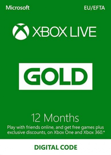 Xbox Live Gold 12 months (DIGITAL)