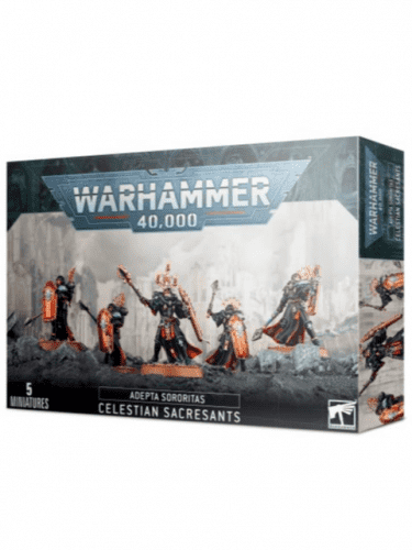 W40k: ADEPTA SORORITAS - Celestian Sacresants (5 figurek)