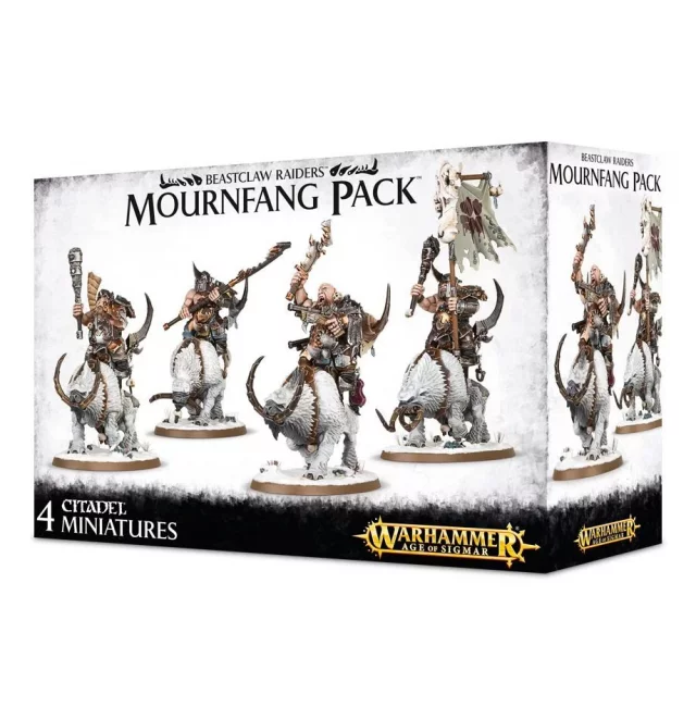 W-AOS: Beastclaw Raiders - Mournfang Pack (4 figurky)