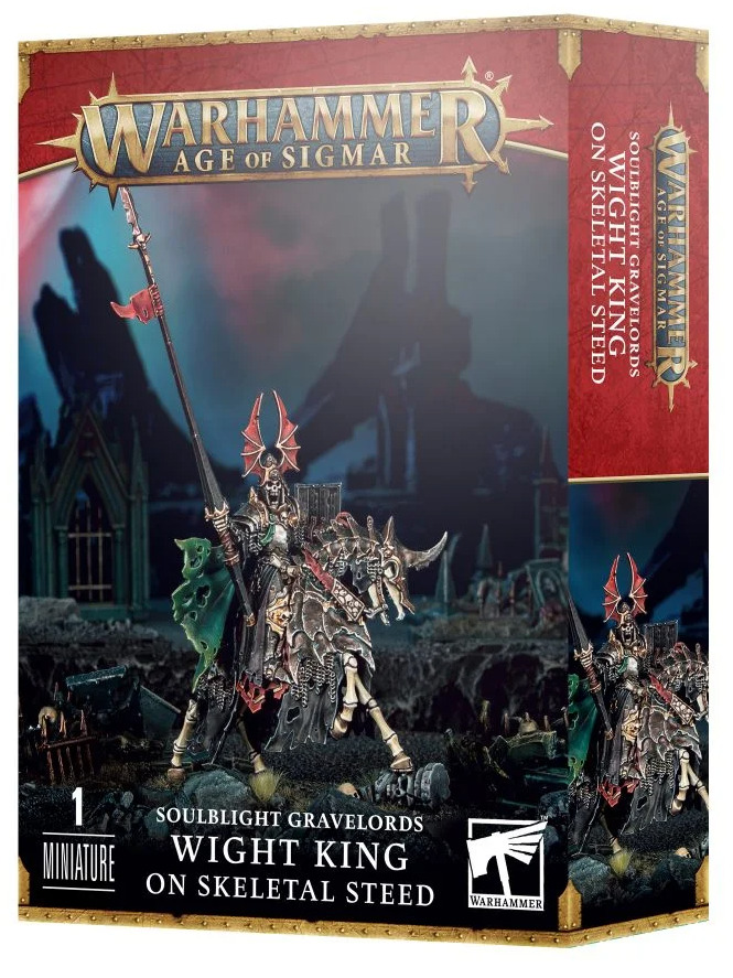 Games-Workshop W-AOS: Soulblight Gravelords - Wight King on Skeletal Steed (1 figurka)