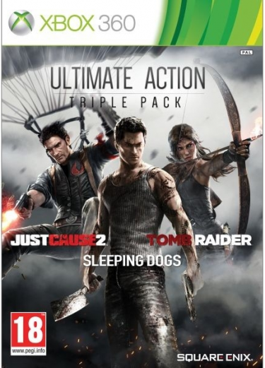 Ultimate Action Triple Pack (Just Cause 2, Sleeping Dogs, Tomb Raider) (X360)
