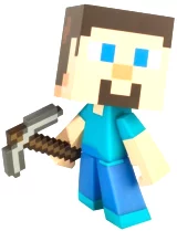 Figurka Minecraft - Steve 6 s krumpáčem - poškozená krabice