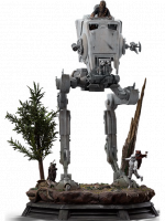 Socha Star Wars - AT-ST & Chewbacca (Iron Studios)
