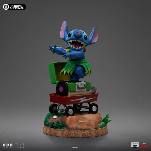 Soška Lilo & Stitch - Stitch (Hula) (Iron Studios)