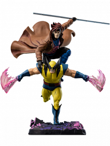 Soška Marvel - Gambit & Wolverine Deluxe (Iron Studios)