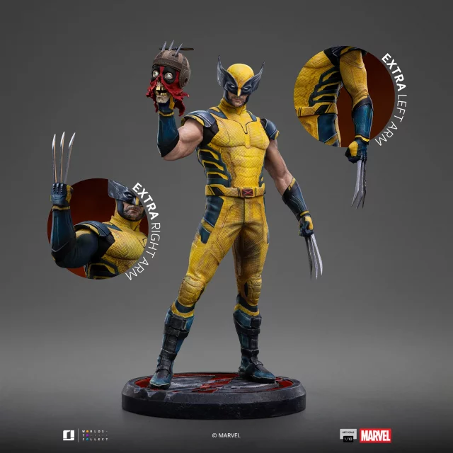 Soška Marvel - Wolverine & Deadpool Head (Iron Studios)