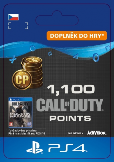 1,100 Call of Duty®: Modern Warfare® Points (PS4 DIGITAL) (PS4)