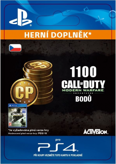1,100 Call of Duty: Modern Warfare Remastered Points (PS4 DIGITAL) (PS4)