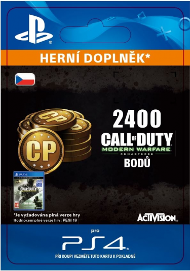 2,400 Call of Duty: Modern Warfare Remastered (PS4 DIGITAL) (PS4)