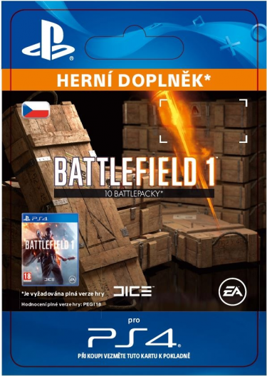 Battlefield 1 - 10x Battlepacks (PS4 DIGITAL) (PS4)