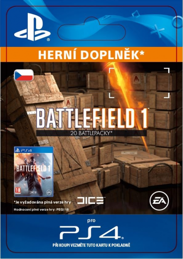 Battlefield 1 - 20x Battlepacks (PS4 DIGITAL) (PS4)