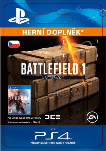 Battlefield 1 - 3x Battlepacks (PS4 DIGITAL) (PS4)