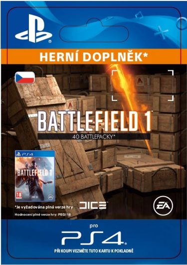 Battlefield 1 - 40x Battlepacks (PS4 DIGITAL) (PS4)