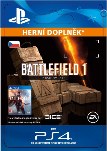 Battlefield 1 - 5x Battlepacks (PS4 DIGITAL) (PS4)
