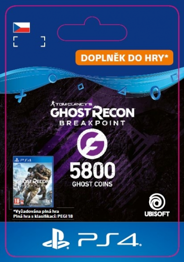 Ghost Recon Breakpoint - 4800 (+1000) Ghost Coins (PS4 DIGITAL) (PS4)