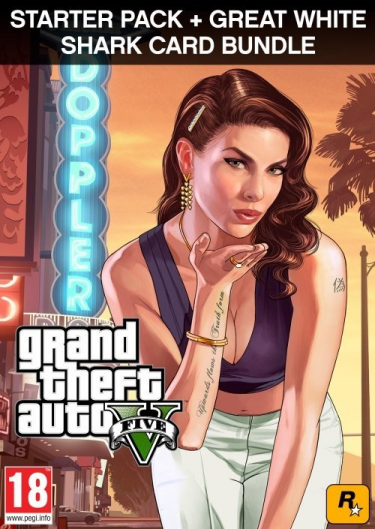 Grand Theft Auto V + Criminal Enterprise Starter Pack + Great White Shark Card (PC) DIGITAL (DIGITAL)