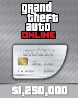 Grand Theft Auto V Online Great White Shark Cash Card 1,250,000$ GTA 5 (PC)