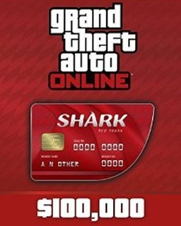 Grand Theft Auto V Online Red Shark Cash Card 100,000$ GTA 5 (PC)