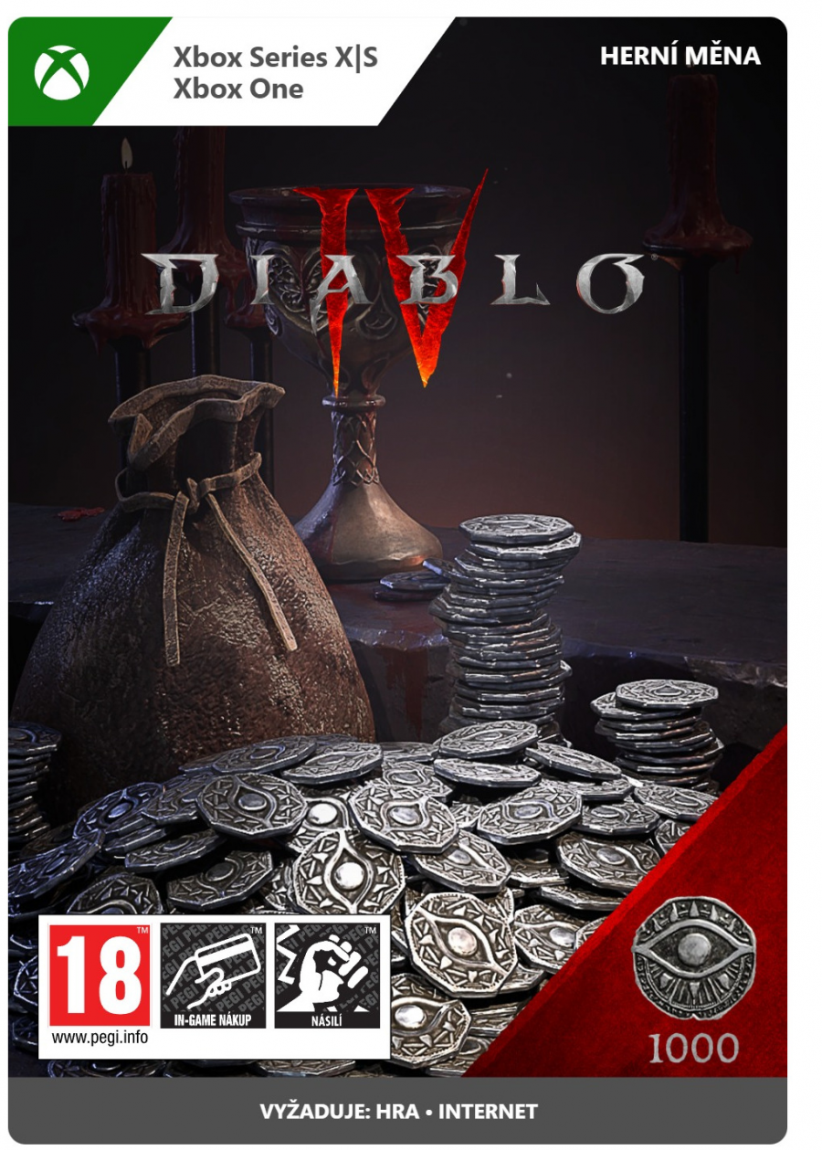 Herní měna Diablo IV - 1000 Platinum (XBOX)