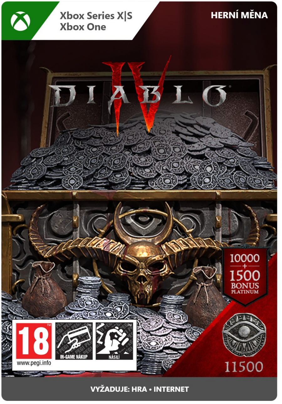 Herní měna Diablo IV - 11500 Platinum (XBOX)